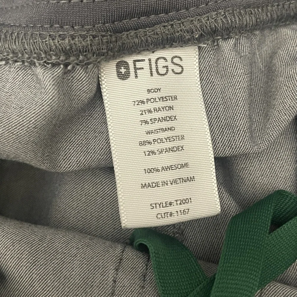 FIGS Axim Cargo Scrub Pants Mens Sz XL Graphite Gray T2001